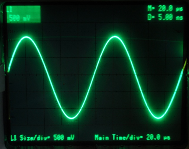 10KHz sinewave with d1-digital reclocker