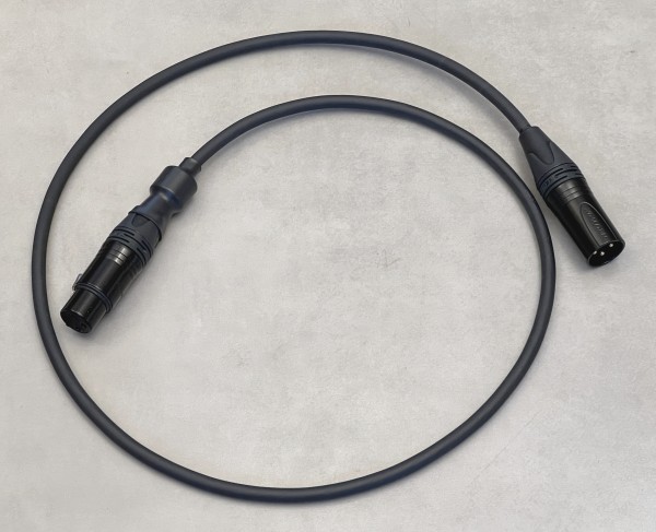 Black digital XLR interconnect